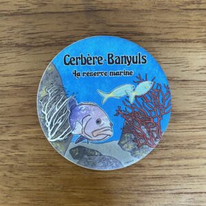 Magnet illustré Réserve Marine Cerbère-Banyuls sur la Côte Vermeille réalisé par Caroline Duboc