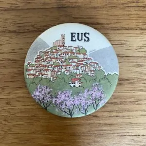 Magnet illustré Eus village du Conflent réalisé par Caroline Duboc