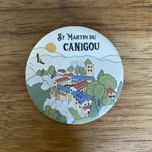 Magnets illustré Saint-Martin-du-Canigou vue panoramique abbaye catalane