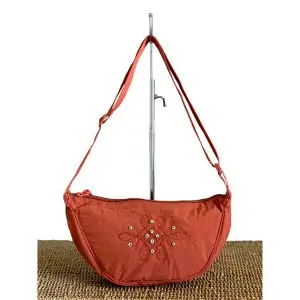 Sac banane brodé Terracotta 