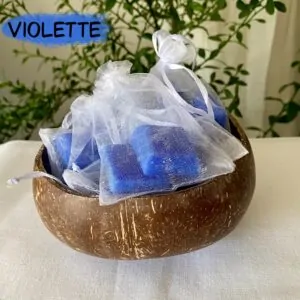 Carrés de cire parfumée à la violette