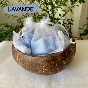 Carrés de cire parfumée à la lavande