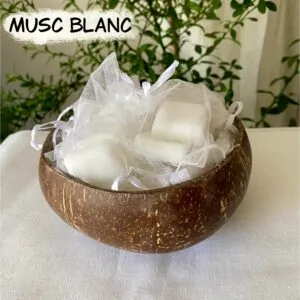 Carrés de cire parfumée au musc blanc